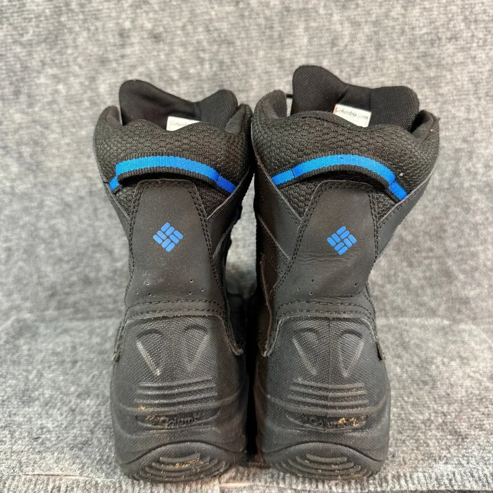 Columbia Waterproof Snow Boots Black Blue 200g Insulation Winter Mens 7 US